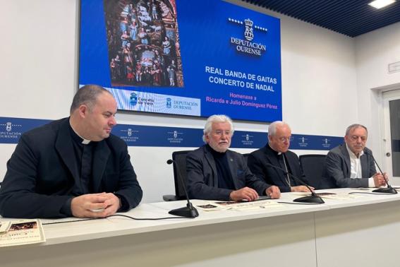 La Real Banda de Gaitas de la Diputación Provincial de Ourense celebra el día 27 su tradicional concierto de Navidad en el Santuario de Vilamaior do Val, en Verín